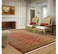 Tapete Paquistanês Karach Fino Artesanal - 0,94 x 1,54cm