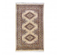 Tapete Paquistanês Karachi Fino Artesanal - 0,76 x 1,27cm