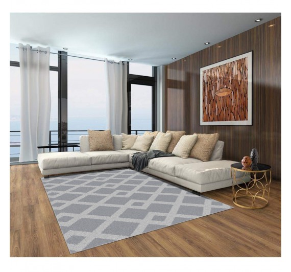 Realce Trilho 51 Cinza J. Serrano - 1,50 x 2,00M