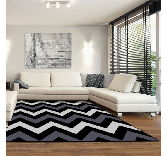 Renaissance Zig Zag 50 Preto J. Serrano - 1,50 x 2,00M