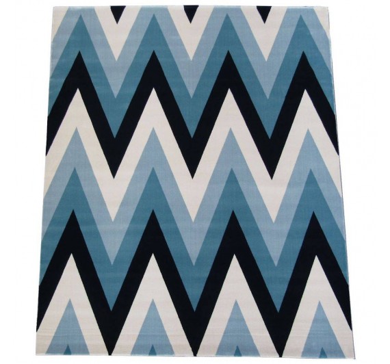 Chevron Pic Blue Zig Zag - 2,00 x 3,00M