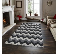 Scandinavia Chevron Preto - 2,00 x 2,50M