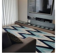 Chevron Pic Blue Zig Zag - 2,00 x 3,00M