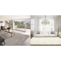 KIT DE TAPETES - SOFISTIK FINO 3,50 X 2,50 E BARAKÁ 05/71 NATURAL 2,50 X 2,00